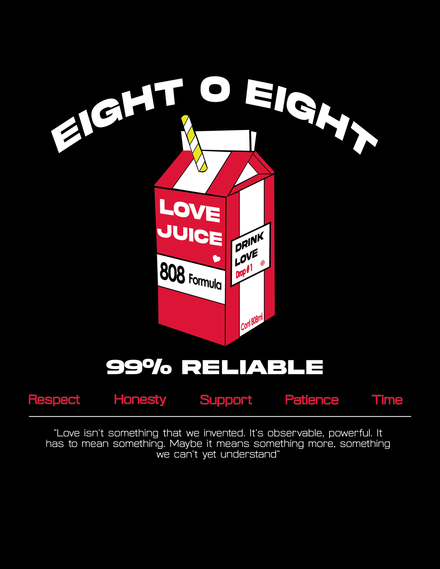 CAMISETA JUICE LOVE NEGRA
